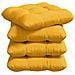 Cuscini per Seduta 4 pcs Giallo Chiaro 40 x 40 cm - Foto miniatura 1