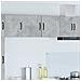 Pensile cucina con porta 2 pcs Grigio cemento 40 x 31 x 40 cm - Foto miniatura 2