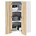 Armadio pensile Riga Quercia Sonoma e Bianca 57 x 57 x 100 cm - Foto miniatura 3