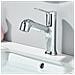 Rubinetto per lavabo da bagno, Blackswan, tipo M352, modello cromato con doccia estraibile, con due modalità, misura 17,5 cm - Foto miniatura 1