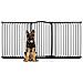 Bettacare Cancelletto Per Cani Extra Alto Con Parte Superiore Incurvata, 197cm - 206cm, Nero Opaco, Extra Alto Con 100cm Di Altezza - Foto miniatura 1