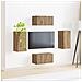Set mobile TV 4 pcs Rovere artigianale Legno multistrato - Foto miniatura 4