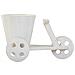 Portavaso Bici In Legno Bianco 24x14x19,5h - Foto miniatura 2