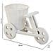 Portavaso Bici In Legno Bianco 24x14x19,5h - Foto miniatura 4