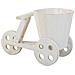 Portavaso Bici In Legno Bianco 24x14x19,5h - Foto miniatura 5