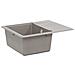 Lavello Grigio 560 x 460 mm 80% Quarzo e 20% Resina - Foto miniatura 1