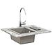 Lavello Grigio 560 x 460 mm 80% Quarzo e 20% Resina - Foto miniatura 2