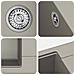 Lavello Grigio 560 x 460 mm 80% Quarzo e 20% Resina - Foto miniatura 7