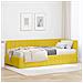 Struttura Letto Angolare con Materasso 2 pcs Giallo Velluto - Foto miniatura 2