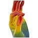 Scultura Mano Rainbow Ok In Resina Arcobaleno - Foto miniatura 6