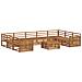 Set divani 10 pcs Naturale Legno di Acacia Massello - Foto miniatura 1