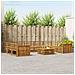 Set divani 10 pcs Naturale Legno di Acacia Massello - Foto miniatura 2