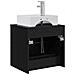 Mobile Lavabo da Parete Rovere Nero 49,5 x 41 x 62,5 cm - Foto miniatura 4