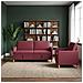 Set di Divani con Storage 2 pcs Rosso Vino Poliestere - Foto miniatura 3