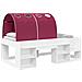 Letto con Tunnel 4 pcs Bianco e Rosso Legno ingegnerizzato - Foto miniatura 1