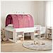 Letto con Tunnel 4 pcs Bianco e Rosso Legno ingegnerizzato - Foto miniatura 2