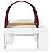 Letto con Tunnel 4 pcs Bianco e Rosso Legno ingegnerizzato - Foto miniatura 7