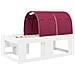 Letto con Tunnel 4 pcs Bianco e Rosso Legno ingegnerizzato - Foto miniatura 8