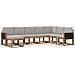 Set di divani da esterno 8 pcs Naturale e Grigio Chiaro - Foto miniatura 1