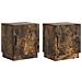 Comodino 2 pcs Rovere Fumo 43 x 34,5 x 47 cm - Foto miniatura 1