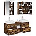 Set di mobili per il bagno 5 pcs Rovere Fumo - Foto miniatura 3