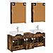 Set di mobili per il bagno 5 pcs Rovere Fumo - Foto miniatura 8
