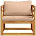 Poltrona modulare con cuscini 100 % poliestere Solid-Acacia - Foto miniatura 2