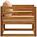 Poltrona modulare con cuscini 100 % poliestere Solid-Acacia - Foto miniatura 3