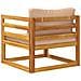 Poltrona modulare con cuscini 100 % poliestere Solid-Acacia - Foto miniatura 4