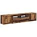 Mobile TV LED a 5 pezzi Legno antico Legno ingegnerizzato - Foto miniatura 1
