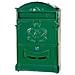 Cassetta per lettere verde in alluminio verniciato - Foto miniatura 3