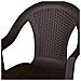 Sedia da Giardino in Polipropilene Modello Ischia Effetto Rattan cm 54x56x81 H Colore Marrone - Foto miniatura 2