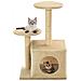 Albero Per Gatti Con Tiragraffi In Sisal 60 Cm Beige - Foto miniatura 1