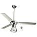 Ventilatore Da Soffitto 3 Pale Cromato 122cm Con Telecomando Plafoniera Zfr3121x - Foto miniatura 1