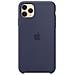 Custodia In Silicone Per Iphone 11 Pro Max - Blu Notte - Foto miniatura 4