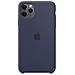 Custodia In Silicone Per Iphone 11 Pro Max - Blu Notte - Foto miniatura 5