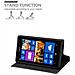 Custodia Compatibile Con Nokia Lumia 925 In Nero Marrone - Coperchio Protettiva Con Chiusura Magnetica, Funzione Stand E Tasca Per Le Carte - Foto miniatura 5