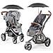 Ombrello Parasole Per Carrozzina Passeggino Passeggino E Buggy - Neonati Universale E Baby Uv Protezione Solare Umbrella - Nero - Foto miniatura 4