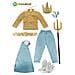 Costume Re Tritone Tg. 5/6 Anni Carnevale - Foto miniatura 4