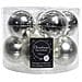 Pallina Sfera Natalizia In Vetro Argento Assortita 6 Cm Box 10 Pezzi - Foto miniatura 1