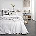 Completo Letto 2 Persone In Cotone - 240x260 Cm - Stampa Eden White - Foto miniatura 1