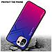 Custodia Compatibile Con Xiaomi Mi 11 Lite (4g / 5g) / 11 Lite Ne In Viola - Rosso - Coperchio Protettivo Bicolore In Vetro Temperato E Silicone Tpu - Foto miniatura 3