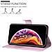 Custodia Compatibile Con Apple Iphone X / Xs In Rosa Di Loto - Coperchio Protettiva Con Chiusura Magnetica, Funzione Stand E Tasca Per Le Carte - Foto miniatura 3