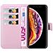 Custodia Compatibile Con Apple Iphone X / Xs In Rosa Di Loto - Coperchio Protettiva Con Chiusura Magnetica, Funzione Stand E Tasca Per Le Carte - Foto miniatura 6