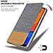 Custodia Compatibile Con Huawei Y6s In Grigio Chiaro Marrone - Coperchio Protettiva Con Chiusura Magnetica, Funzione Stand E Tasca Per Le Carte - Foto miniatura 6