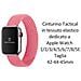 Cinturino S 785s Originale Braided String Per Apple Watch 1-2-3-4-5-6-7-se 42 44 45mm Rosa - Foto miniatura 2