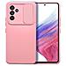 Custodia Tpu Silicone Slide Cover Case Per Samsung Galaxy A13 5g - A04s Pink - Foto miniatura 1
