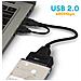 Cavo Adattatore Usb 2.0 Verso Sata O Ssd 2,5 Pollici Design Compatto Nero - Foto miniatura 2