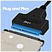 Cavo Adattatore Usb 2.0 Verso Sata O Ssd 2,5 Pollici Design Compatto Nero - Foto miniatura 3