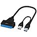 Cavo Adattatore Usb 2.0 Verso Sata O Ssd 2,5 Pollici Design Compatto Nero - Foto miniatura 1